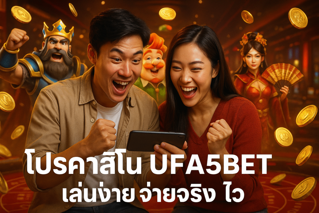 โปรคาสิโน UFA5BET เล่นง่าย จ่ายจริง ไว