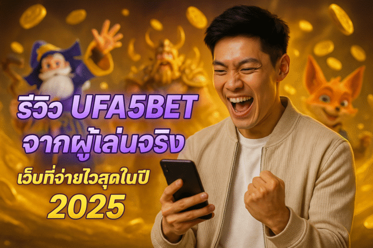 รีวิว UFA5BET จากผู้เล่นจริง เว็บที่จ่ายไวสุดในปี 2025