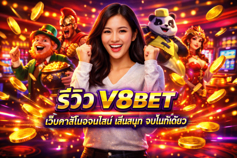 รีวิว V8BET เว็บคาสิโนออนไลน์ เล่นสนุก จบในที่เดียว