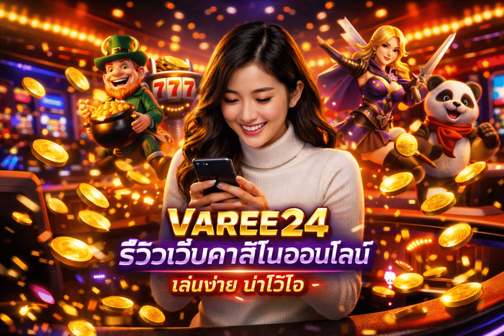 VAREE24 รีวิวเว็บคาสิโนออนไลน์ เล่นง่าย น่าไว้ใจ
